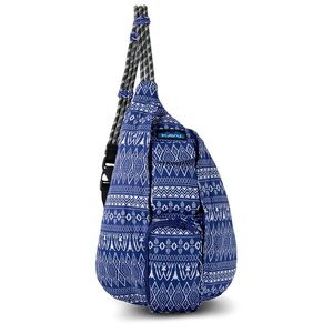 KAVU purple pattern crossbody rope sling backpack